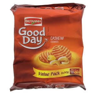 BRITANNIA GOOD DAY CASHEW COOKIES-8x90GM