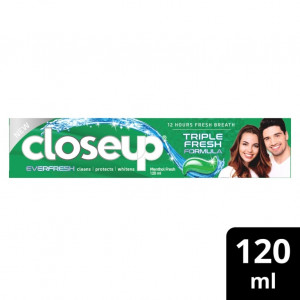 CLOSEUP TRIPLE FRESH FORMULA  TOOTHPASTE-120ML