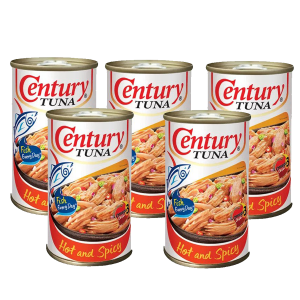 CENTURY TUNA FLAKES HOT&SPICY-5x155GM