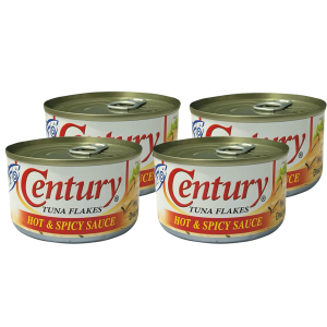 CENTURY TUNA FLAKES HOT&SPICY-4x180GM