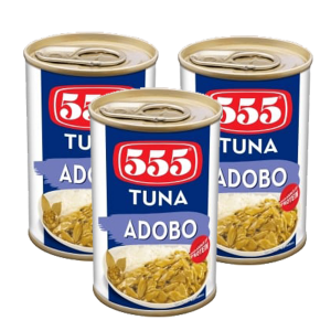 555 TUNA FLAKES ADOBO-3x155GM