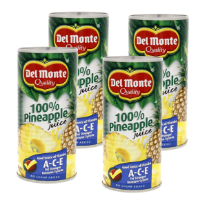 DELMONTE PINEAPPLE JUICE-4x240ML