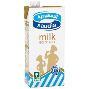 SAUDIA WHOLE MILK GOLD-1LTR