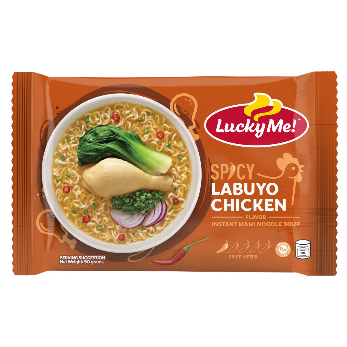 LUCKY ME SPICY LABUYO CHICKEN-50GM