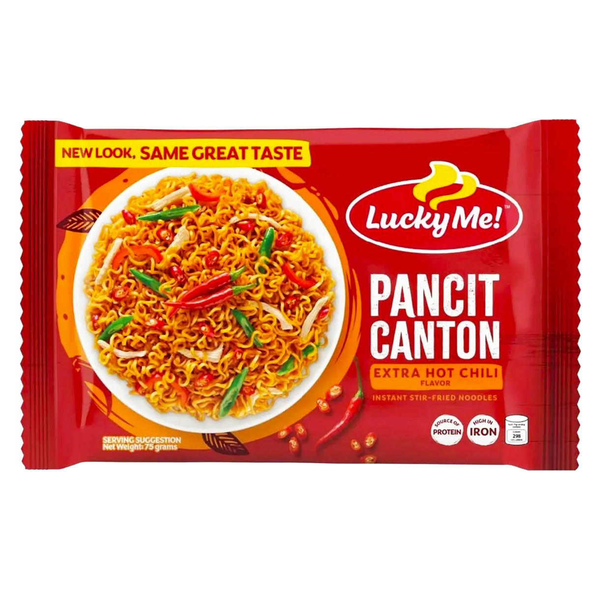 LUCKY ME PACNCIT CANTON EXTRA HOT CHILI-75GM