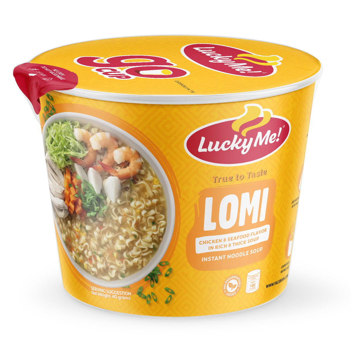 LUCKY ME LOMI NOODLES SEAFOOD  CUP-40GM