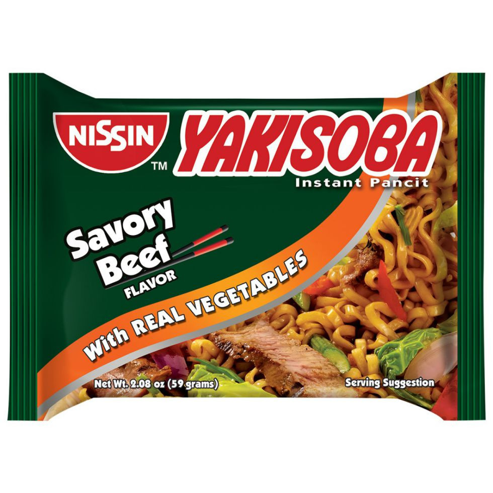 NISSIN YAKISOBA SAVORY BEEF POUCH-59GM