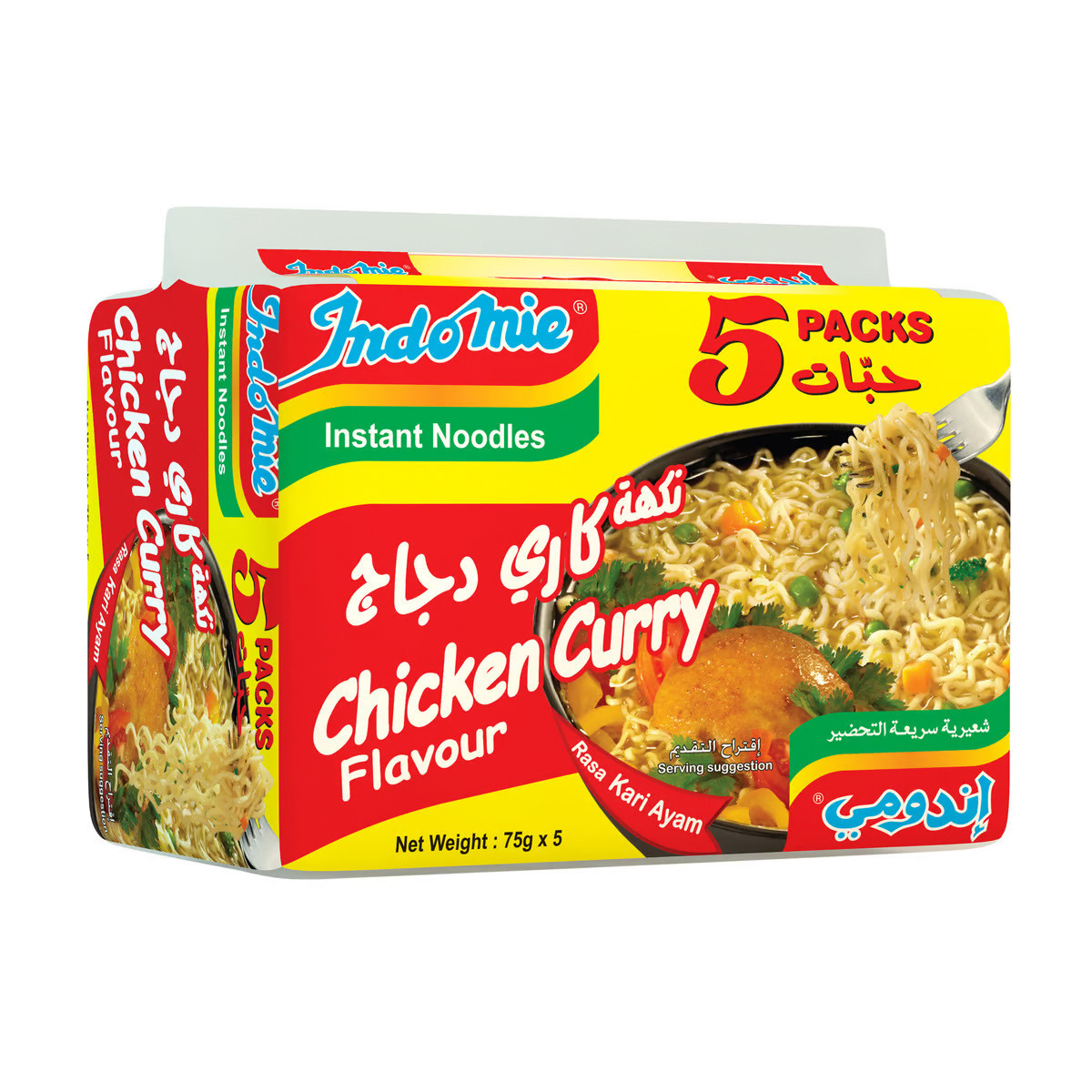 INDOMIE CHICKEN CURRY-5x75GM