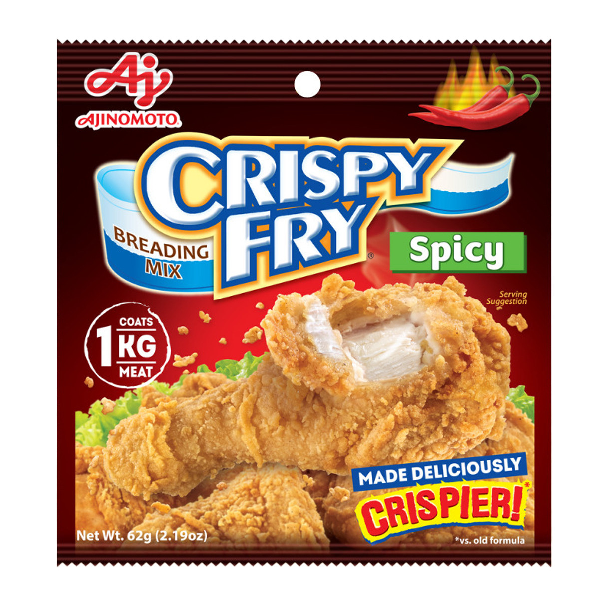 AJINOMOTO CRISPY FRY SPICY BREADING MIX-62GM