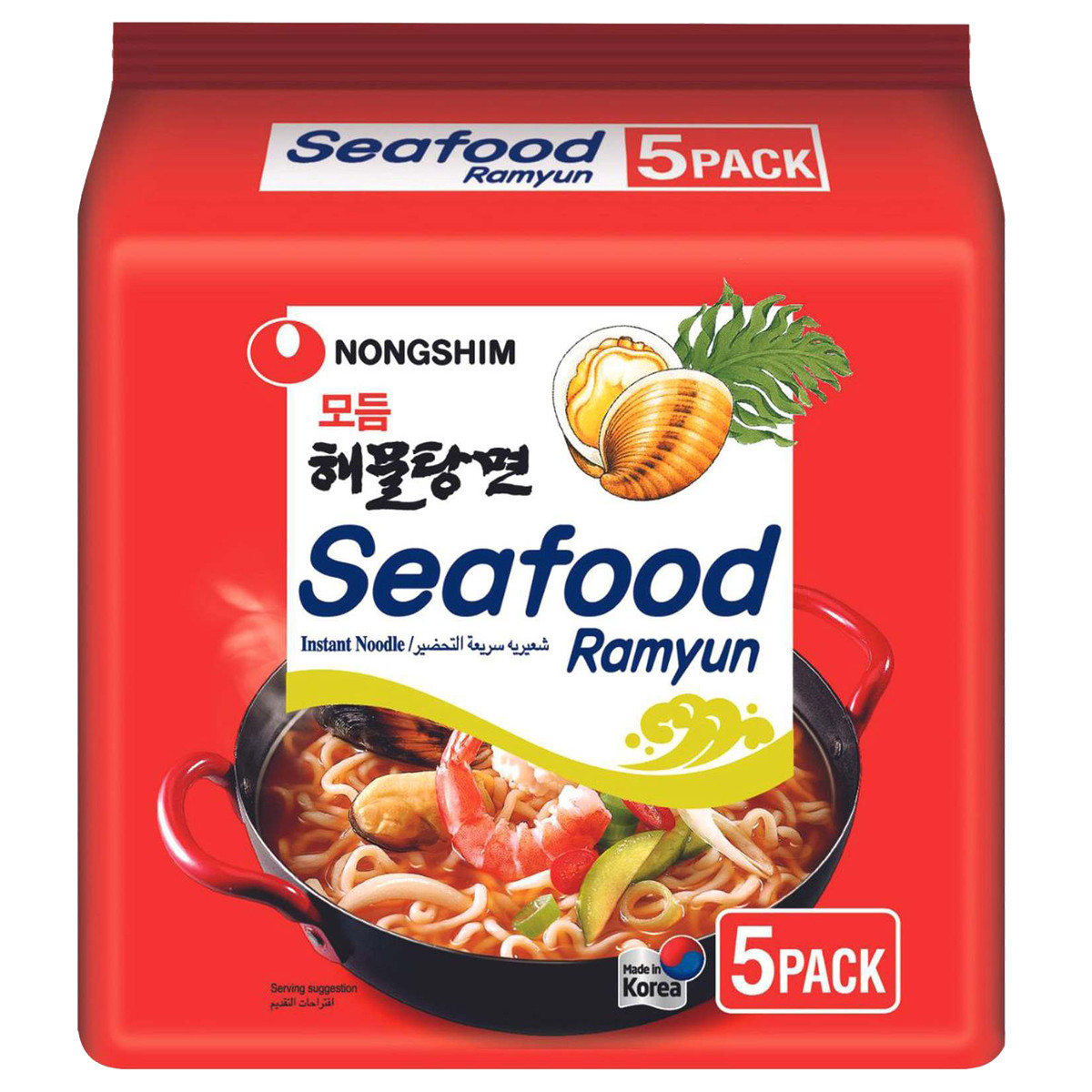 NONGSHIM RAMYUN SEAFOOD-5X125GM