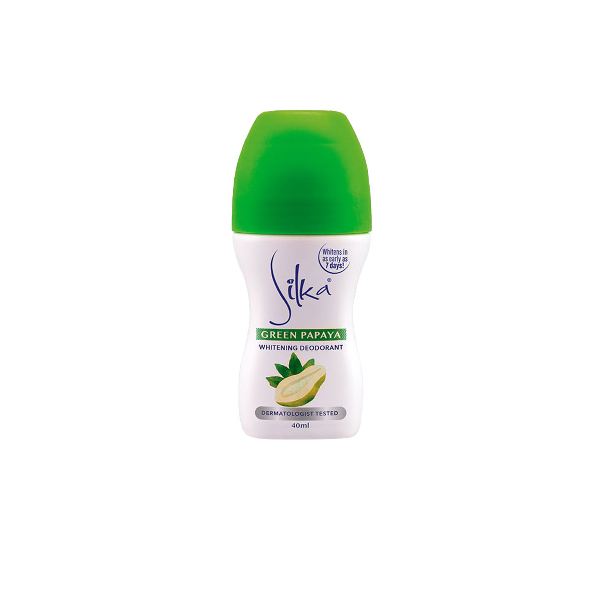 SILKA GREEN PAPAYA WHITENING DEODORANT-40ML