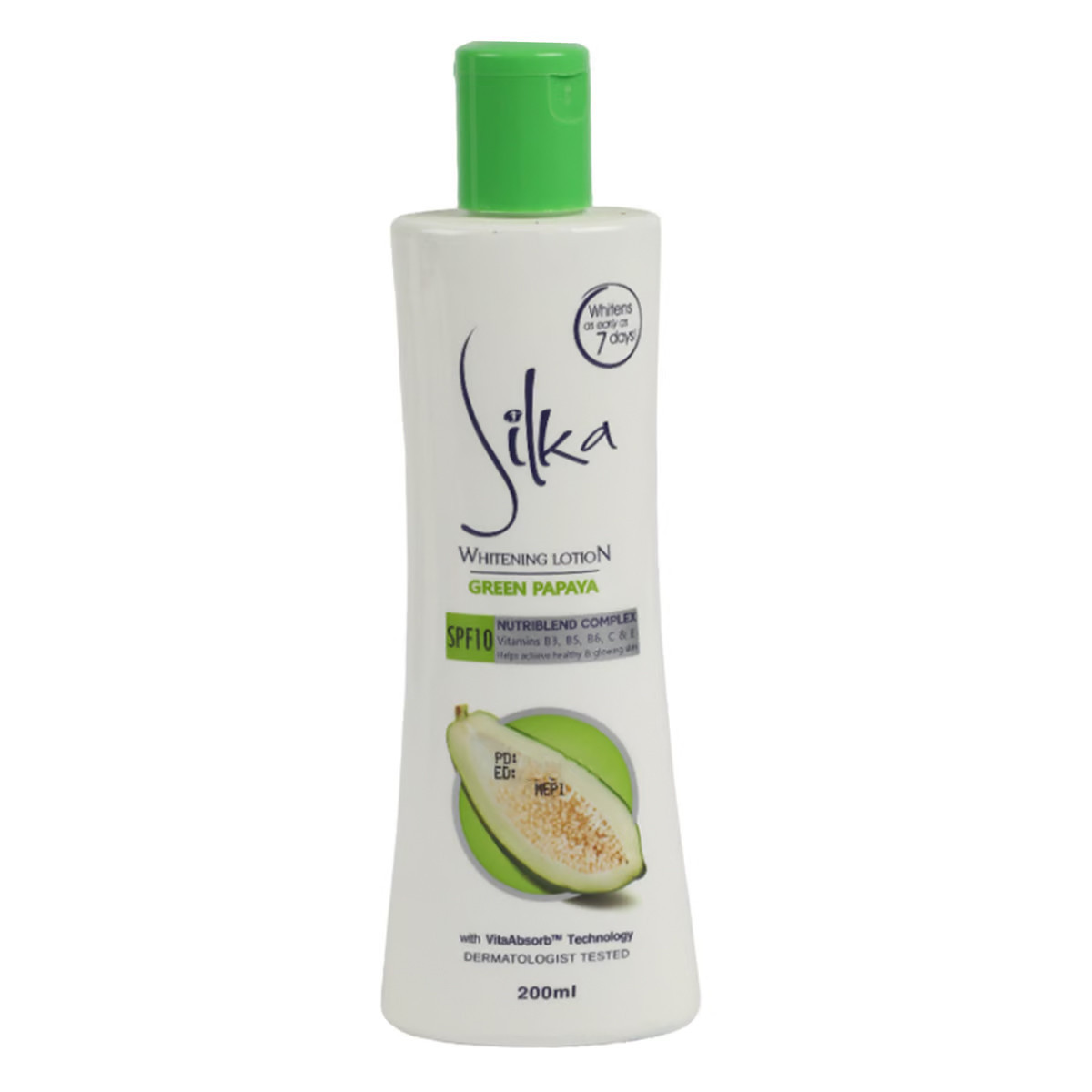 SILKA GREEN PAPAYA LOTION SPF10-200ML