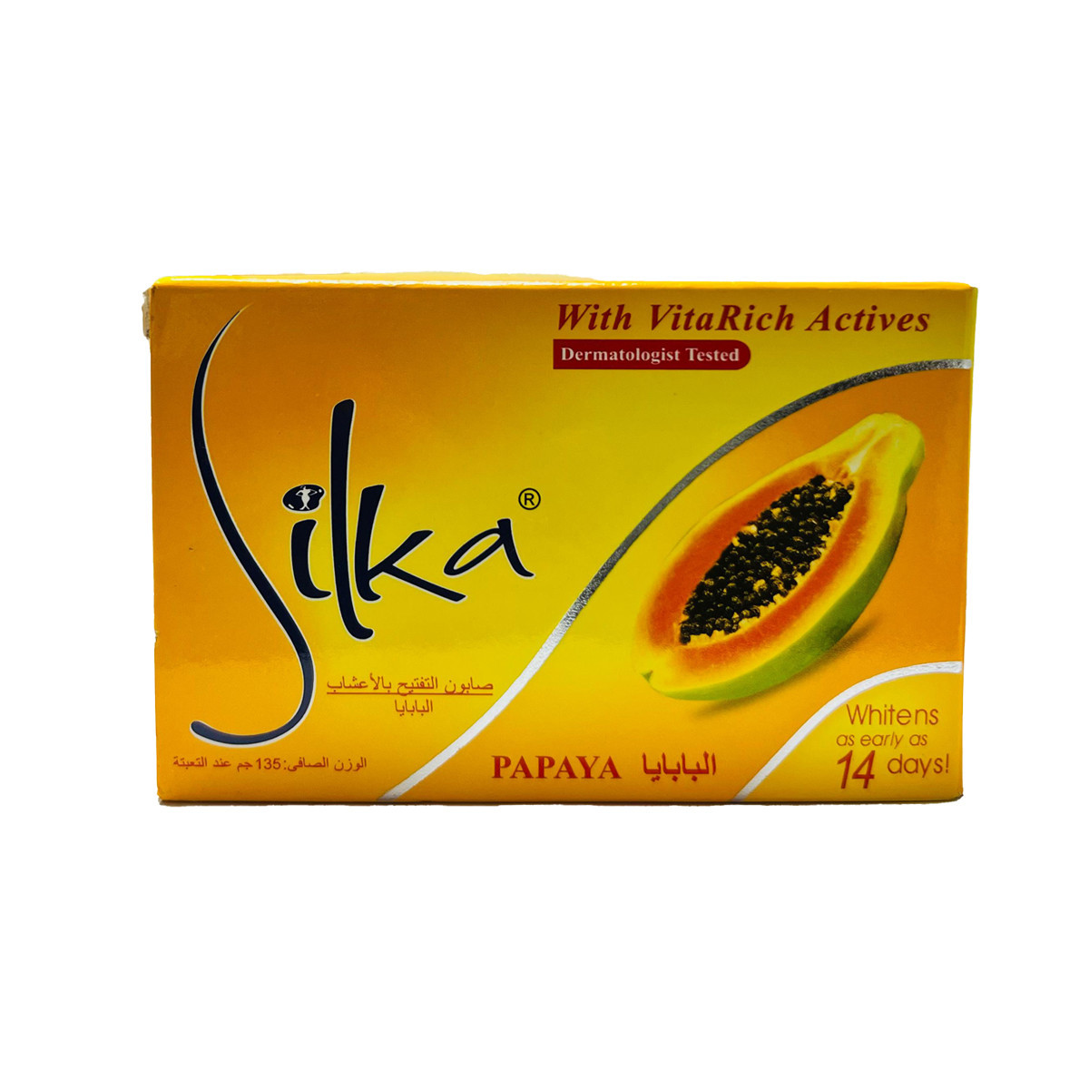 SILKA PAPAYA HERBAL SOAP-135GM