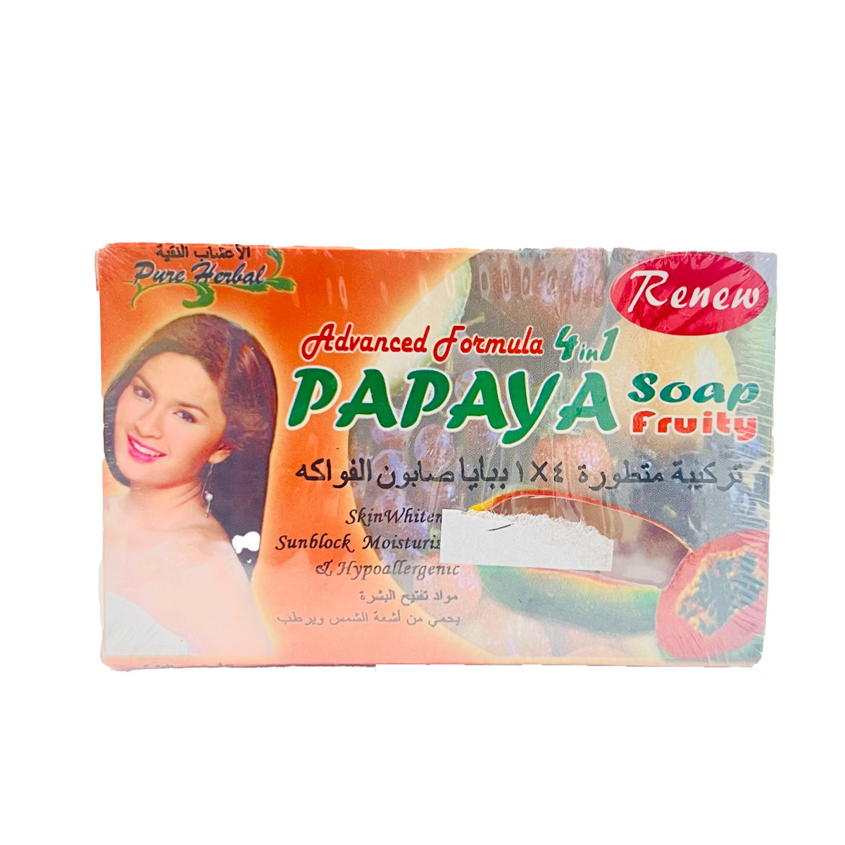 RENEW PAPAYA FRUITY 4IN1 SOAP-135GM