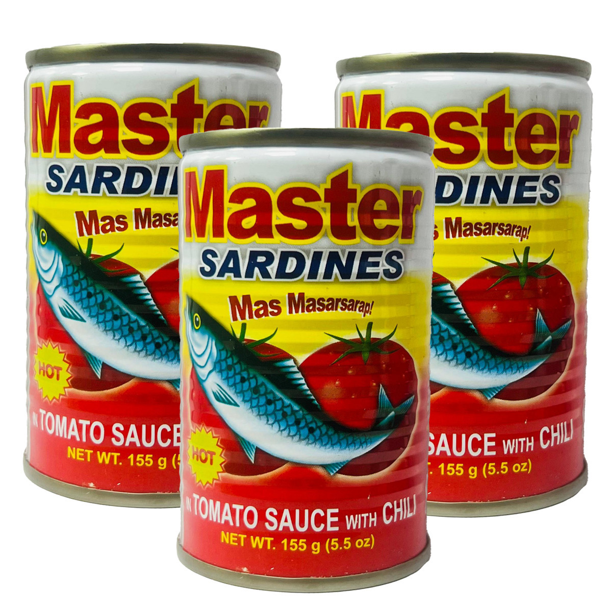 MASTER SARDINES HOT-3X155GM