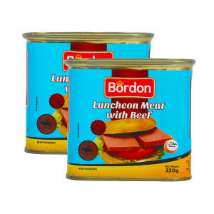 BORDON BEEF LUNCHEON MEAT-2X320GM