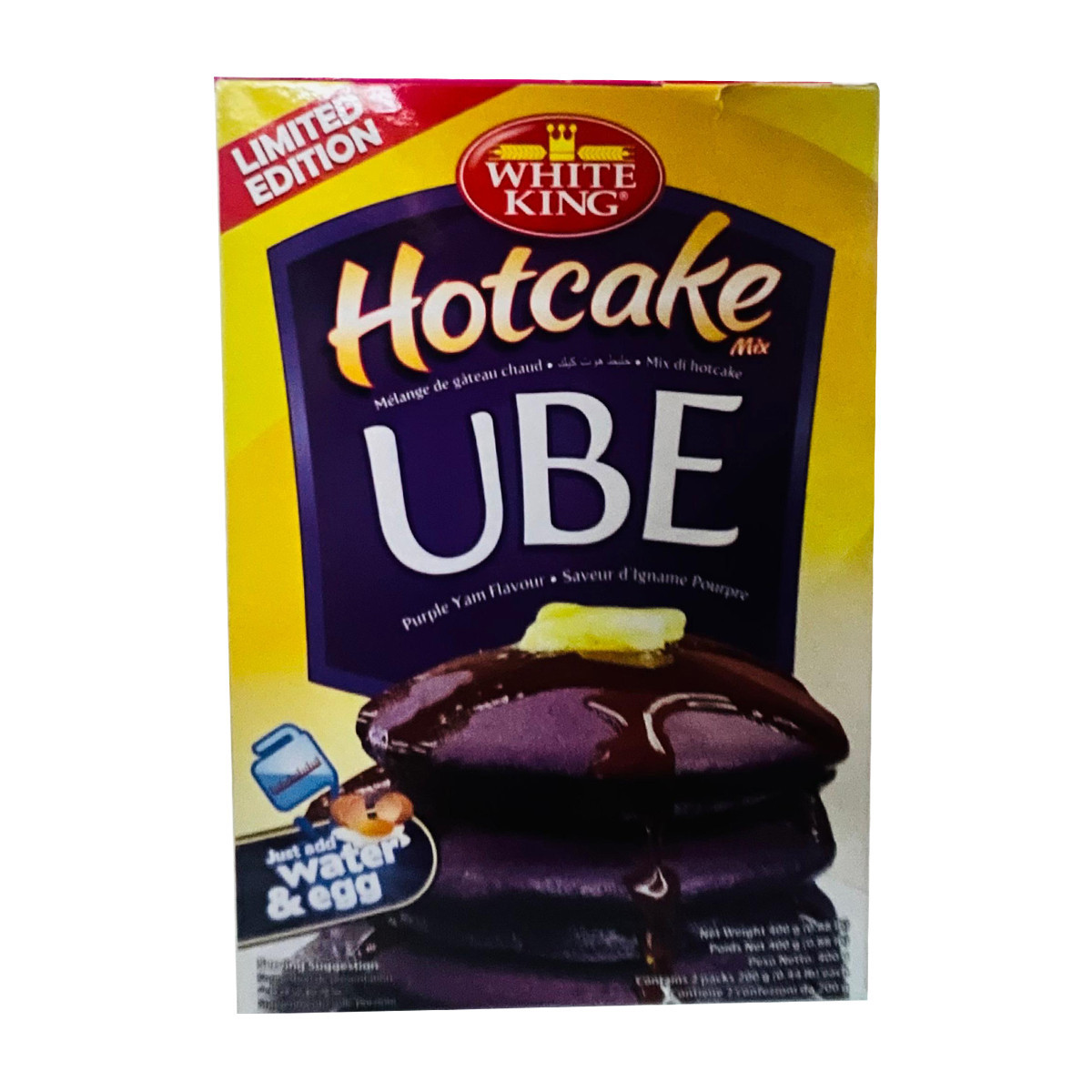 WHITE KING HOT CAKE MIX UBE-400GM