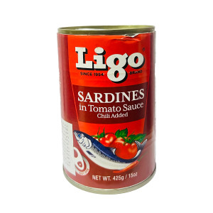 LIGO SARDINES IN TOMATO SAUCE CHILLI ADDED-425GM