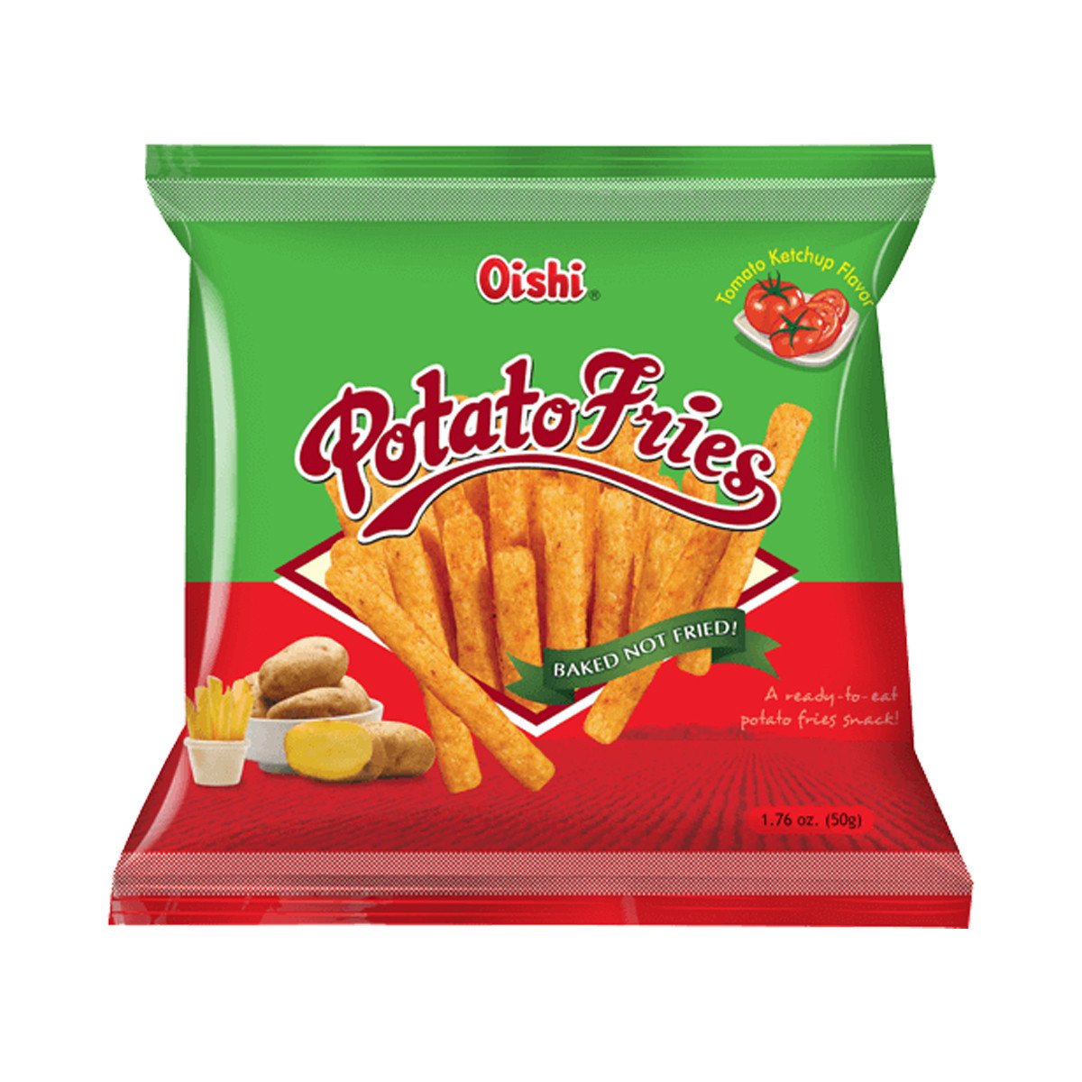 OISHI POTATO FRES TOMATO KETCHUP FLAVOR-50GM