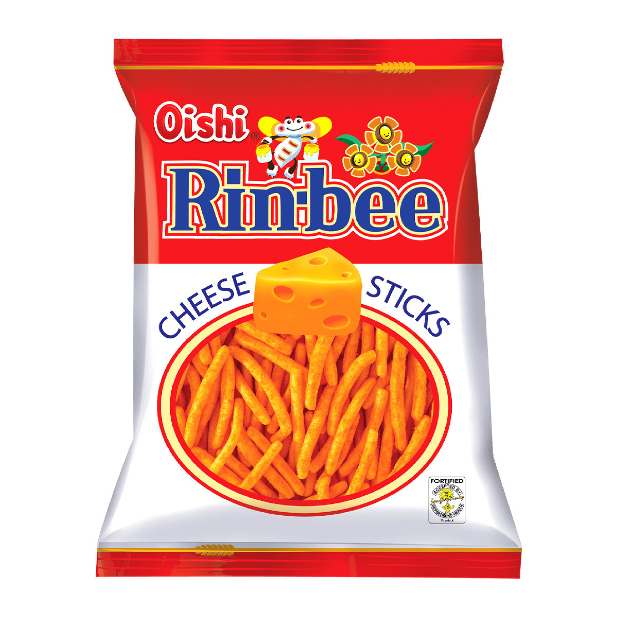 OISHI RINBEE CHEESE STICKS-85GM