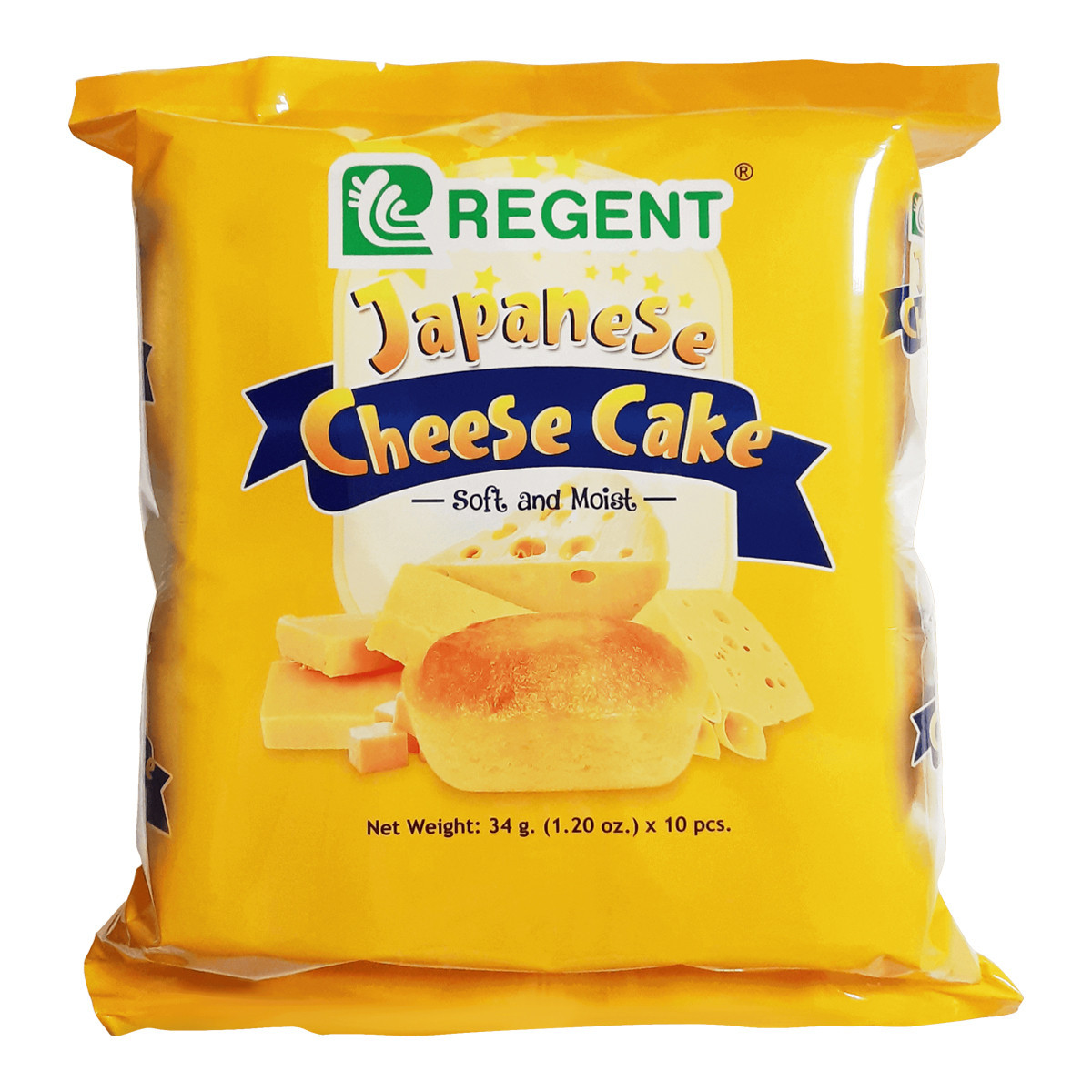 REGENT JAPANESE CHEESE CAKE-10X34GM