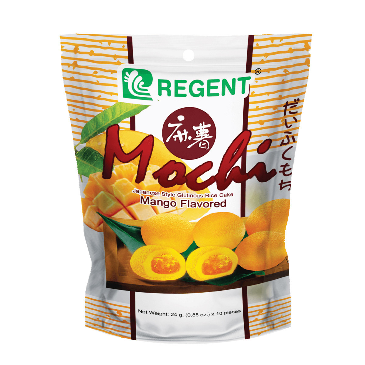 REGENT MOCHI MANGO RICE CAKE-10X24GM