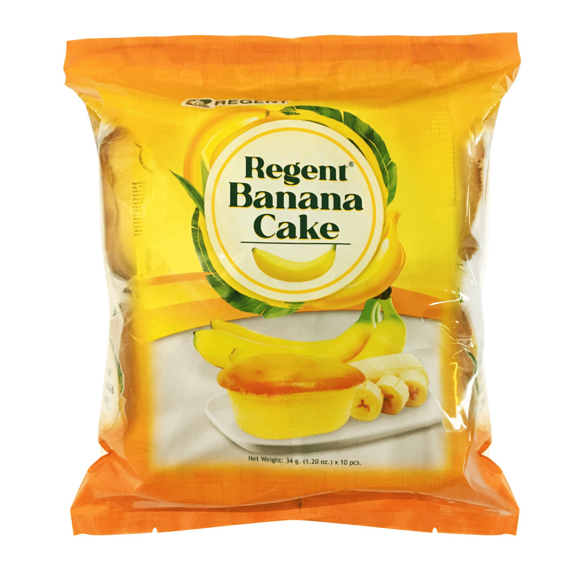 REGENT BANANA CAKE-10X34GM