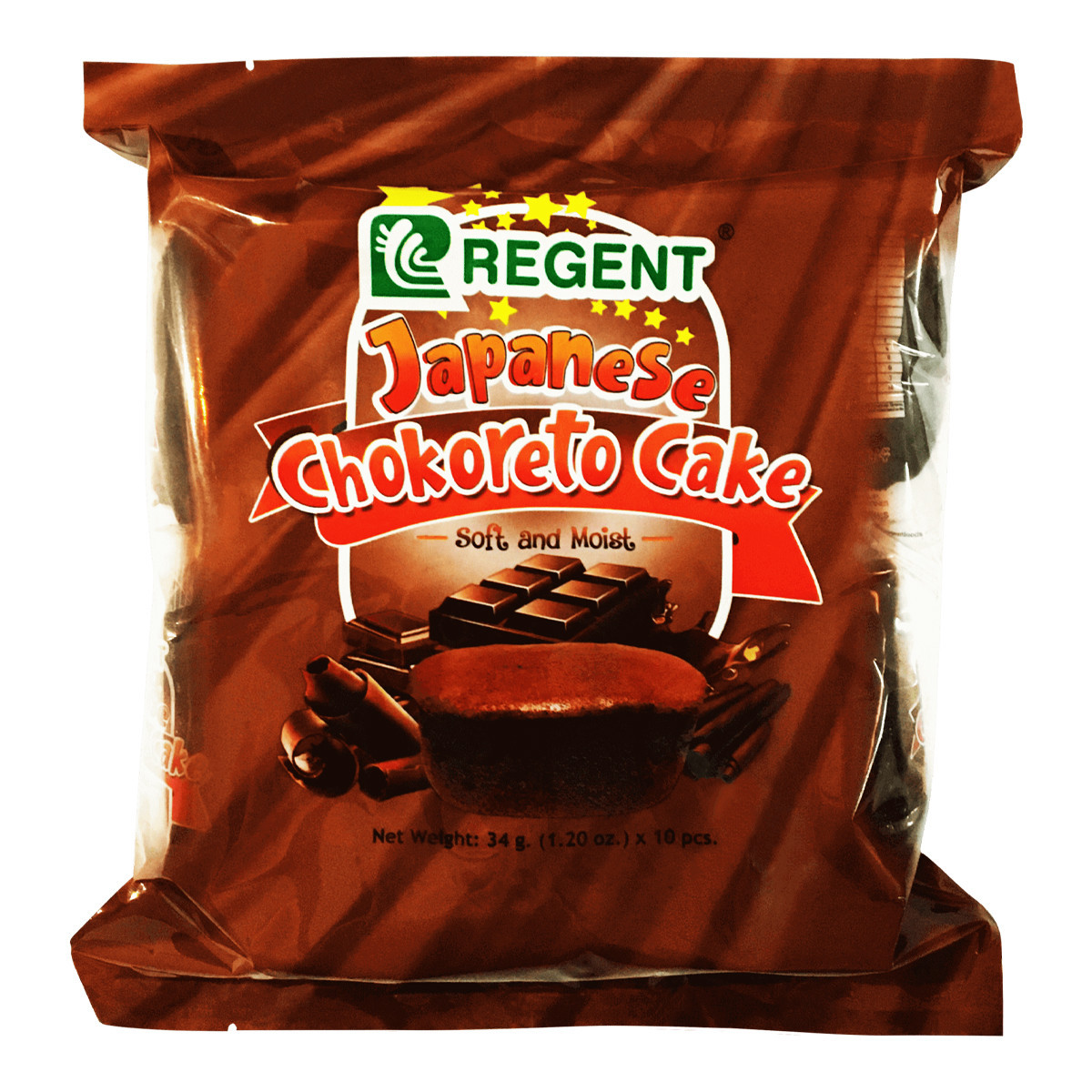 REGENT JAPANESE CHOKORETO CAKE-10X34GM