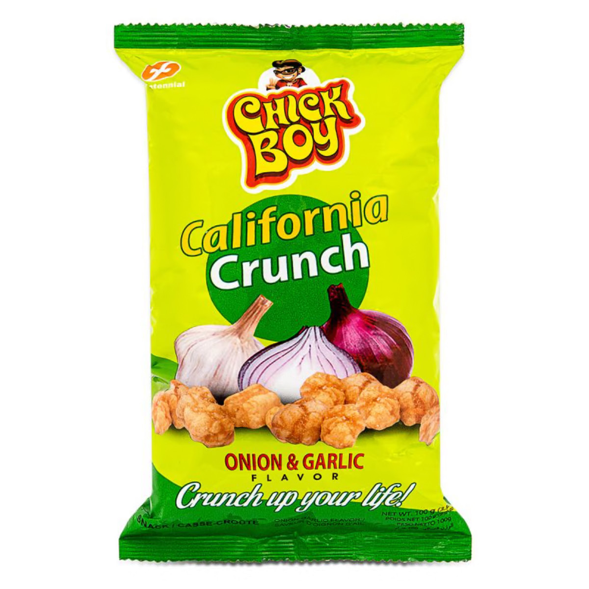 CHICK BOY CALIFORNIA CRUNCH ONION&GARLIC-100GM