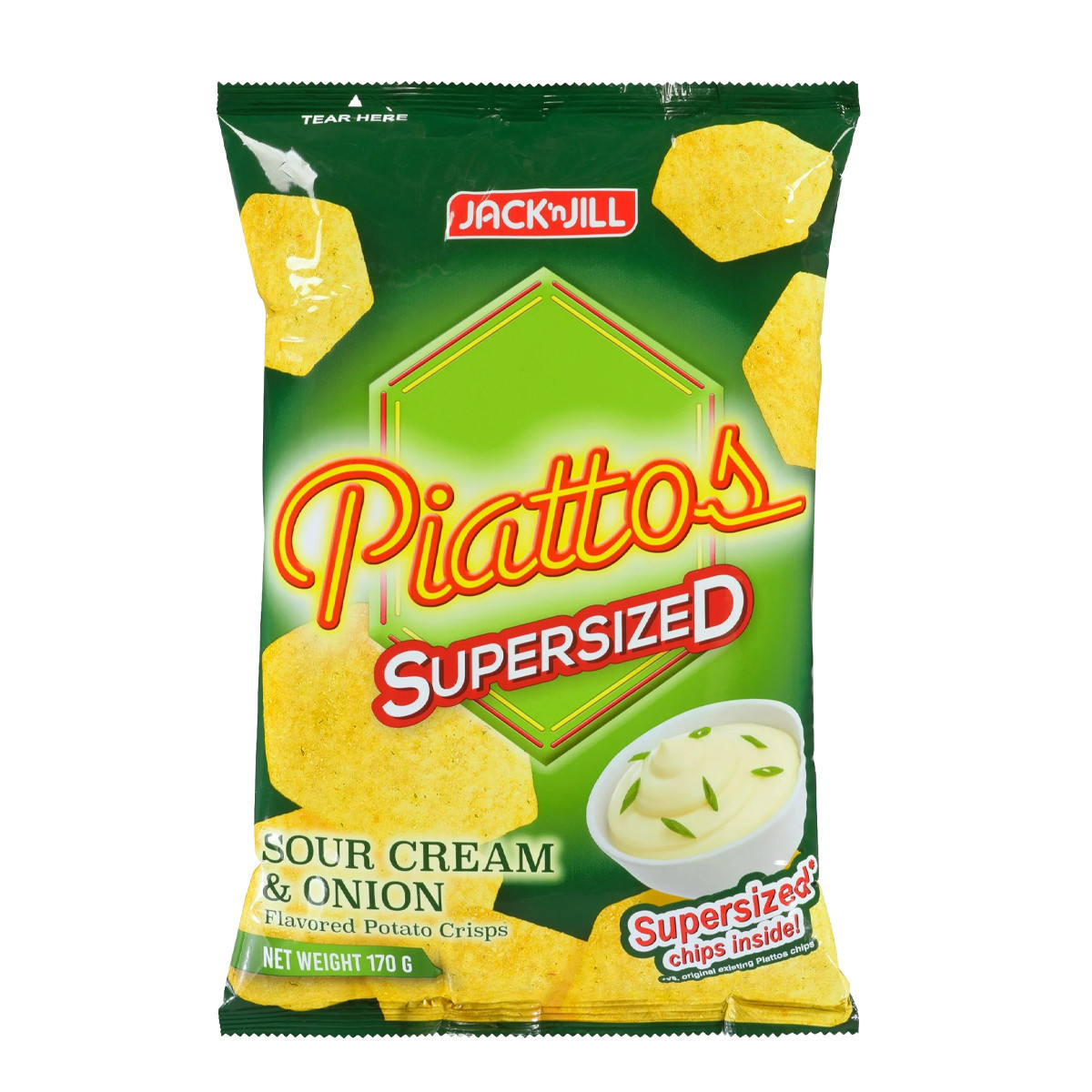 JACK N JILL PIATTOS SOUR CREAM&ONION-170GM