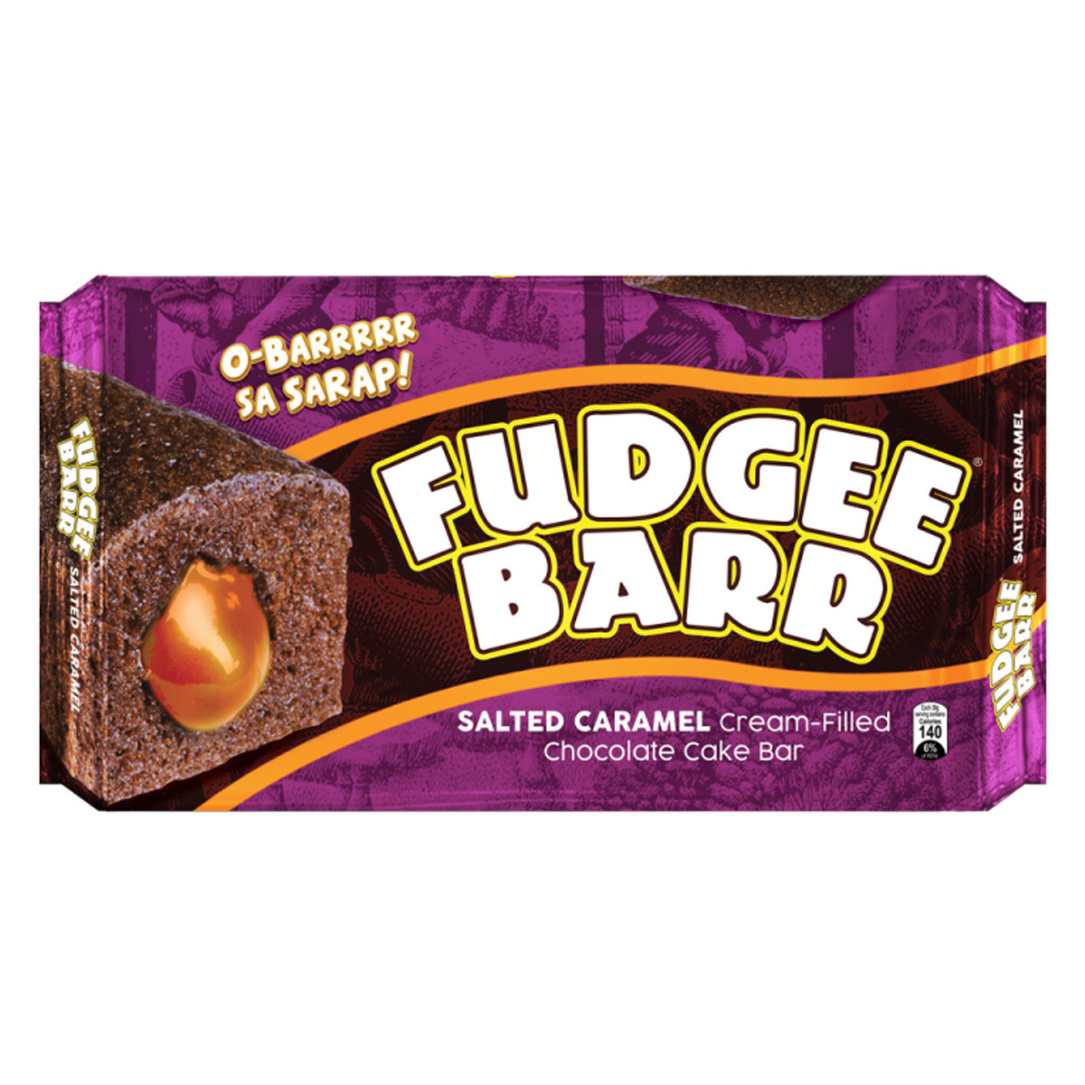 FUDGEE BAR SALTED CARAMEL-10X42GM