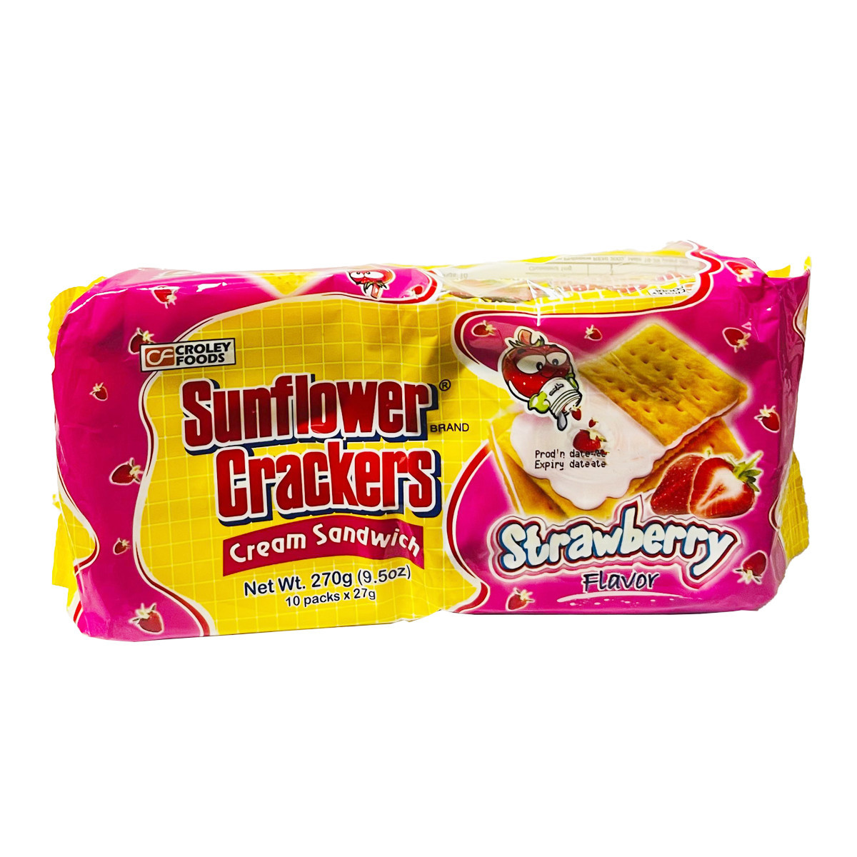 SUNFLOWER CRACKER STRWBRY-10X27GM