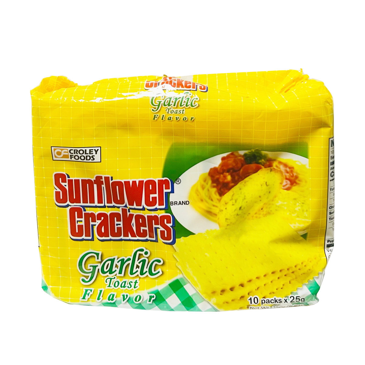 SUNFLOWER CRACKERS GARLIC TOAST-10X25GM